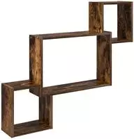 vidaXL Wandregal Wandhalterung Raucheiche 91,5 x 15 x 76 cm