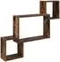 vidaXL Wandregal mit Wandhalterung Raucheiche 91,5x15x76cm