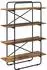vidaXL Bücherregal 4 Ebenen, Spanplatte Eichenholzoptik, 100x35x140cm