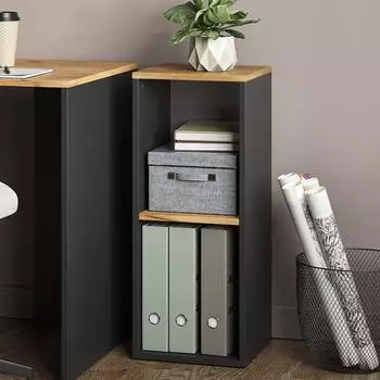 VICCO Tomy Bücherregal anthrazit/Goldkraft Eiche, 30x74cm (54666)