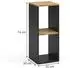 VICCO Tomy Bücherregal anthrazit/Goldkraft Eiche, 30x74cm (54666)
