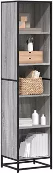 vidaXL Bücherregal grau Sonoma 40x35x170,5cm Holzwerkstoff (849142)