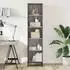 vidaXL Bücherregal grau Sonoma 40x35x170,5cm Holzwerkstoff (849142)
