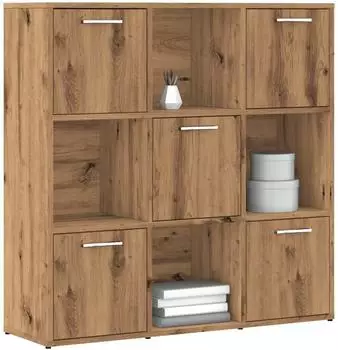 vidaXL B&uuml;cherregal Handwerks-Eiche 90x28x90cm Holzwerkstoff (856059)