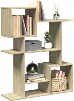 vidaXL Raumteiler-Bücherregal Sonoma-Eiche 92x29x112cm Holzwerkstoff (858122)