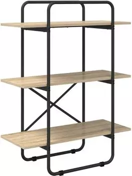 vidaXL Bücherregal 3 Ebenen, 80x35x105cm, Sonoma-Eiche