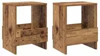 vidaXL Magazinregal 2 Stk. Altholz 35 x 30 x 45 cm