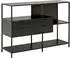 Actona Seaford Standregal Stahl matt schwarz, 114x35x78cm (46163324-0)