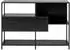 Actona Seaford Standregal Stahl matt schwarz, 114x35x78cm (46163324-0)