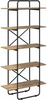 vidaXL B&uuml;cherregal 5 Ebenen 60 x 35 x 175,5 cm PB Artisan-Eiche