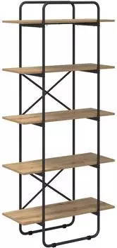 vidaXL Bücherregal 5 Ebenen, 60x35x175,5cm, Artisan-Eiche
