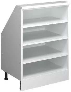 VICCO Rion Dachschr&auml;genschrank 4 F&auml;cher, wei&szlig;, 60x81,6cm (58506)