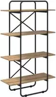 vidaXL B&uuml;cherregal 4 Ebenen 80 x 35 x 140 cm PB Artisan-Eiche