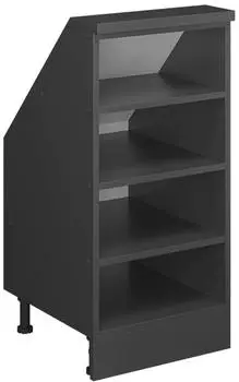 VICCO Rion Dachschr&auml;genschrank 4 F&auml;cher, anthrazit, 40x83,8x46cm (57350)