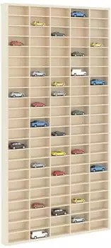 vidaXL Wanddisplay-Case Wandhalterung beige 50x4,5x96cm