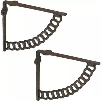 Relaxdays Regalträger Winkel antik, 2er-Set