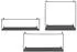 ebuy24 Ulmo Wandregal-Set, schwarz, 3-teilig, Metall (46-4293011)