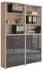 BMG Office Edition Set 20 Regalwand/Schrankwand, Eiche Sonoma/Anthrazit HG (VKE.ESA-SW-SET20)