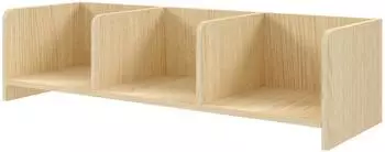 Beautysofa POSITIVO Wandregal 3 offene F&auml;cher, Eiche Mavelie, 103x27x27cm (800001529180)