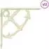 vidaXL Wandregalhalterungen 12 Stk. antik weiß 14,5x14,5x3,5cm (42038906)