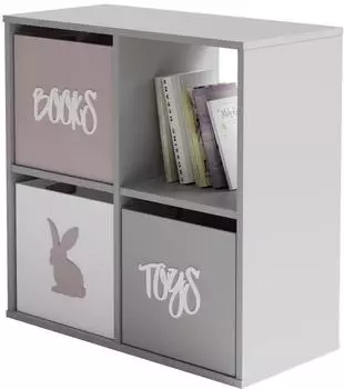 RAUMHIRSCH Loni Bücherregal weiß, Holzwerkstoff, 80x80x38cm (800001030204)