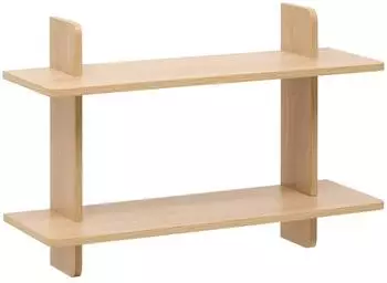 Paris Prix Wandregal Fixy 2 Ebenen, Holz beige, 60cm