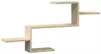 vidaXL Wandregal Sonoma-Eiche 104x15x49 cm Holzwerkstoff