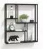 DanDiBo Wandregal, schwarz, Metall, 90x75x20cm (96635)