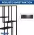 DanDiBo Wandregal, schwarz, Metall, 90x75x20cm (96635)