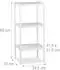 Relaxdays Badregal freistehend, Bambus, 3 Ablagen (34x33x80cm)