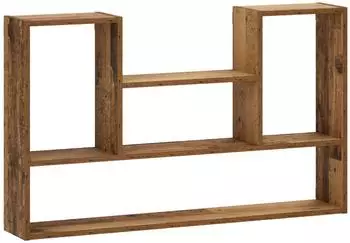 vidaXL Wandregal Altholz-Optik 100x17x60cm (Holzwerkstoff)