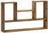 vidaXL Wandregal Altholz-Optik 100x17x60cm (Holzwerkstoff)