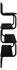 vidaXL Wandregal 4-stufig, schwarz, Eichen-Optik, 60x24,5x104cm (8006085)