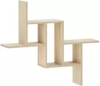 vidaXL Wandregal Sonoma-Eiche 87 x 17 x 75 cm Holzwerkstoff