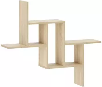vidaXL Wandregal Sonoma-Eiche 87x17x75cm Holzwerkstoff