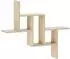 vidaXL Wandregal Sonoma-Eiche 87x17x75cm Holzwerkstoff