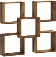 vidaXL Wandregal Altholz 99,5 x 17 x 91 cm Holzwerkstoff