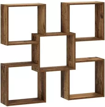 vidaXL Wandregal Altholz 99,5 x 17 x 91 cm