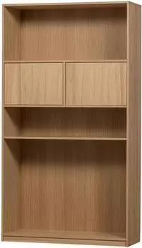 Woood Modulair Stauraumregal FSC-Eichenfurnier Push-to-open, 110x199x40cm (Modulair)