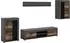 ebuy24 Jam Wohnwand Eiche Dekor, 169x310x35cm (61-X8BB4W07)