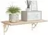 vidaXL Wandregalhalterungen 2er-Set antik weiß 14,5x14,5x3,5cm (42038903)