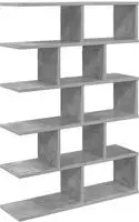 vidaXL Wandregal Betongrau 70 x 20 x 100 cm Holzwerkstoff