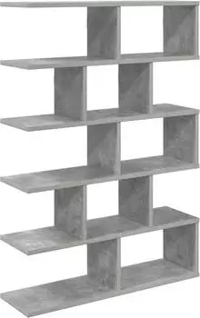 vidaXL Wandregal betongrau 70x20x100cm Holzwerkstoff
