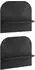 vidaXL Wandregal 2 Stk., schwarz, 41x13,5x37,5cm, Holzwerkstoff