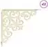 vidaXL Wandregalhalterungen 12 Stk. antik weiß 24x24x3,5cm Stahl (42038822)