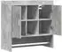 vidaXL Wandregal mit Wandhalterung, Holzwerkstoff, betongrau, 80x36x80cm (8011374)