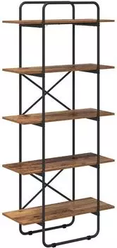 vidaXL B&uuml;cherregal 5 Ebenen, 60x35x175,5cm, Eichenholzoptik