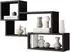 Mirjan24 Wandregal Trio 005, rechteckig, 87x54x18cm, schwarz (Trio 005)