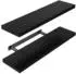 LuxusKollektion Schweberegal 2er-Set, MDF, schwarz, 60cm