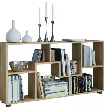 VCM Pintal Sideboard Raumteiler, Honig-Eiche, 117x62x20cm